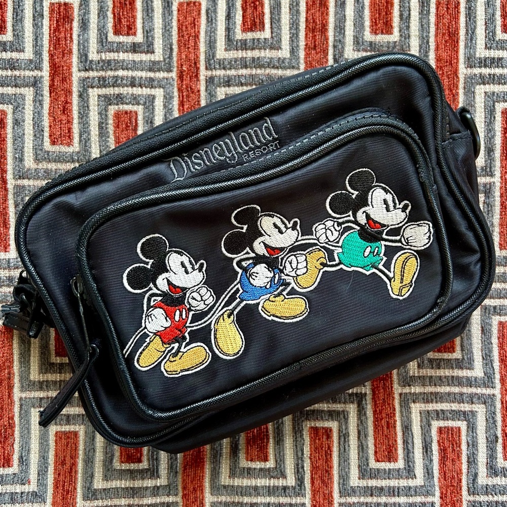 Authentic Disneyland Belt Bag | Convertible Shoulder Waist Bag 8x6 Mickey Mouse